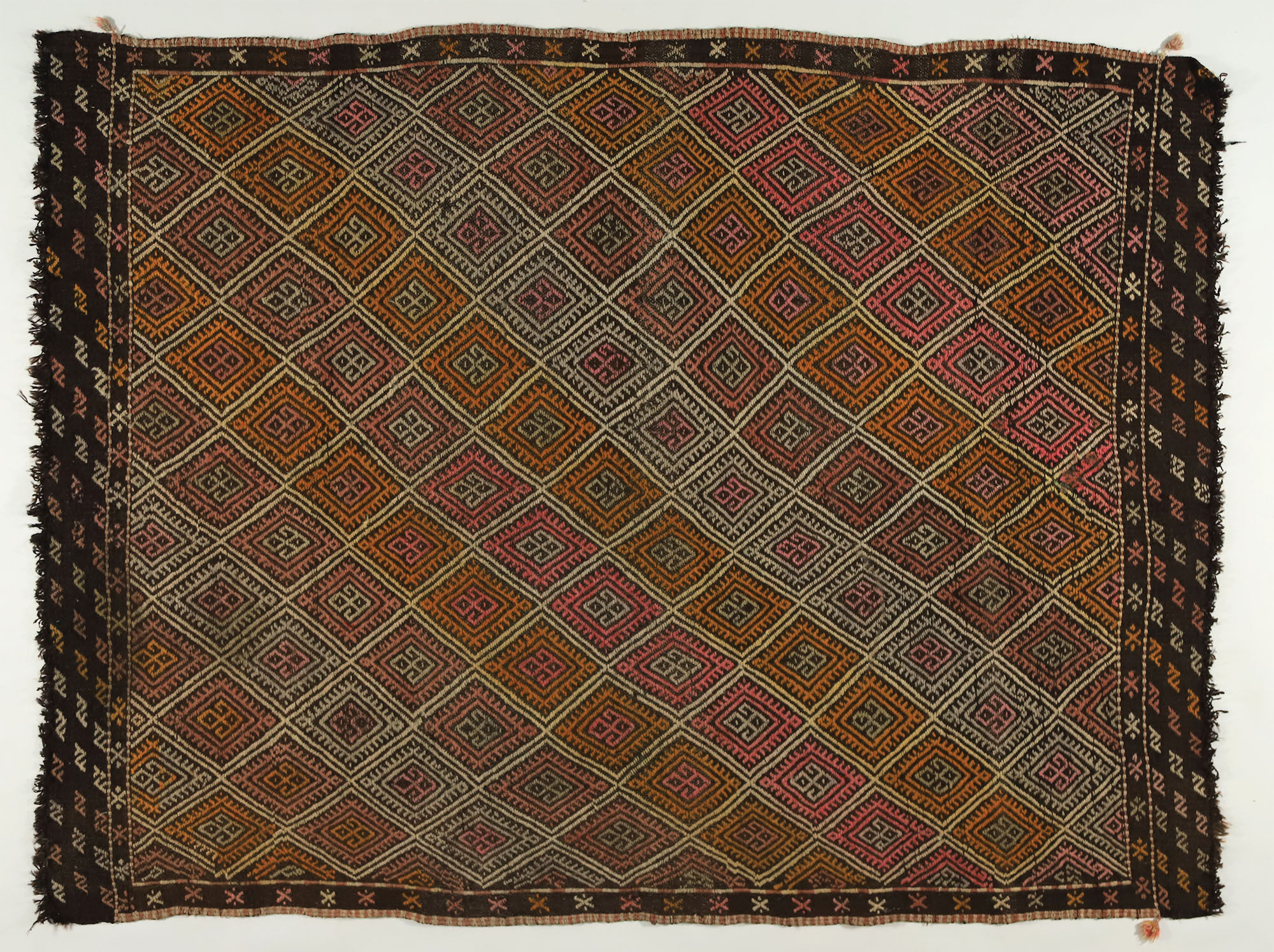 Anatolian handmade kilim rug 200 cm x 152 cm