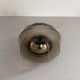 Flush-mounted brown glass fixture and metal base by N Leuchten, 1960s, Germany.