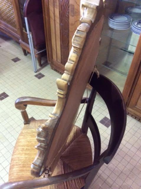 Golden rocaille mirror