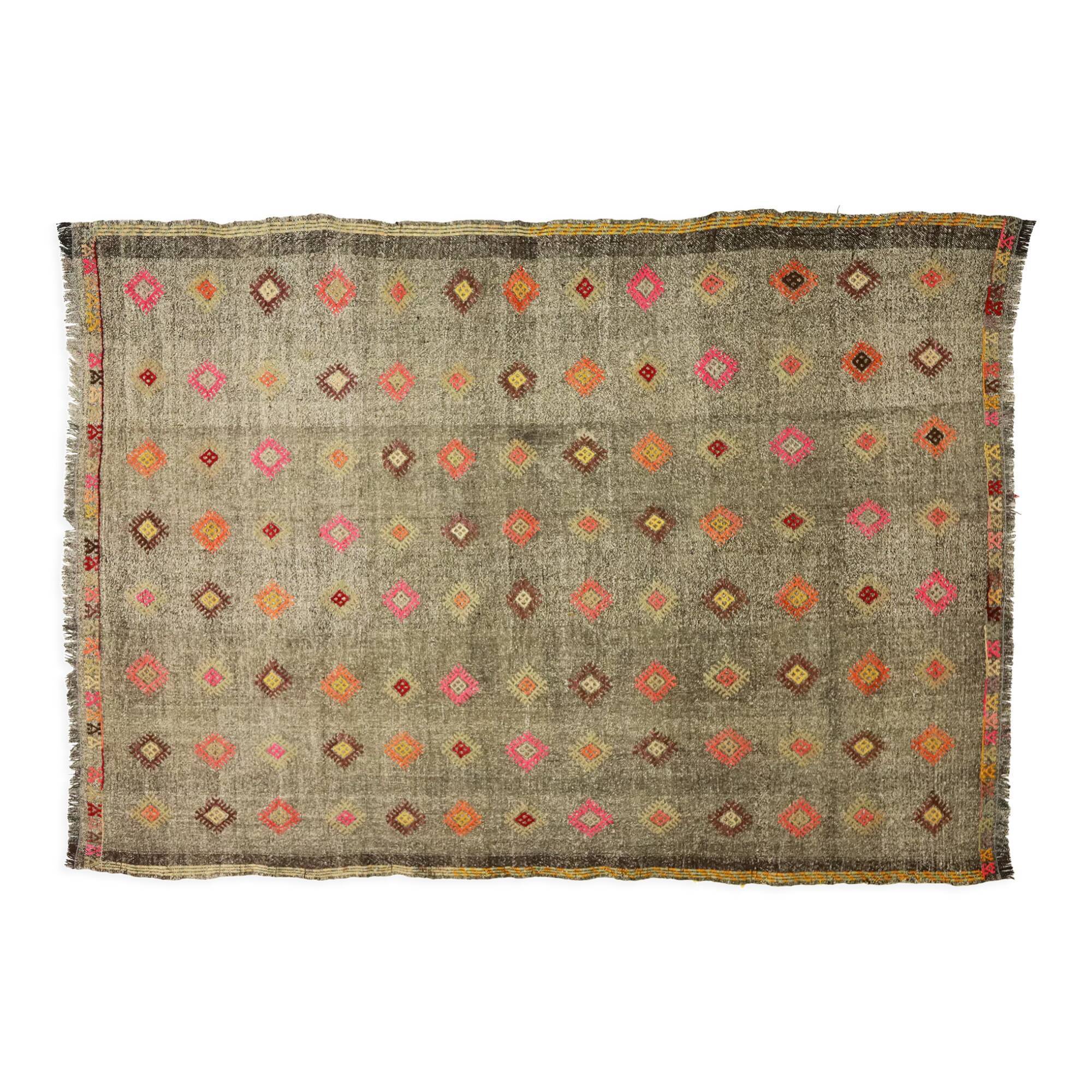 Anatolian handmade kilim rug 240 cm x 170 cm