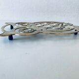 Vintage brass trivet in the shape of an owl