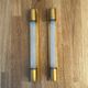 Pair of vintage modernist wall lamp, copper, France 1930