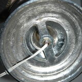 Lamp cast aluminum design chrome 60's