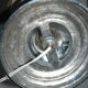 Lamp cast aluminum design chrome 60's