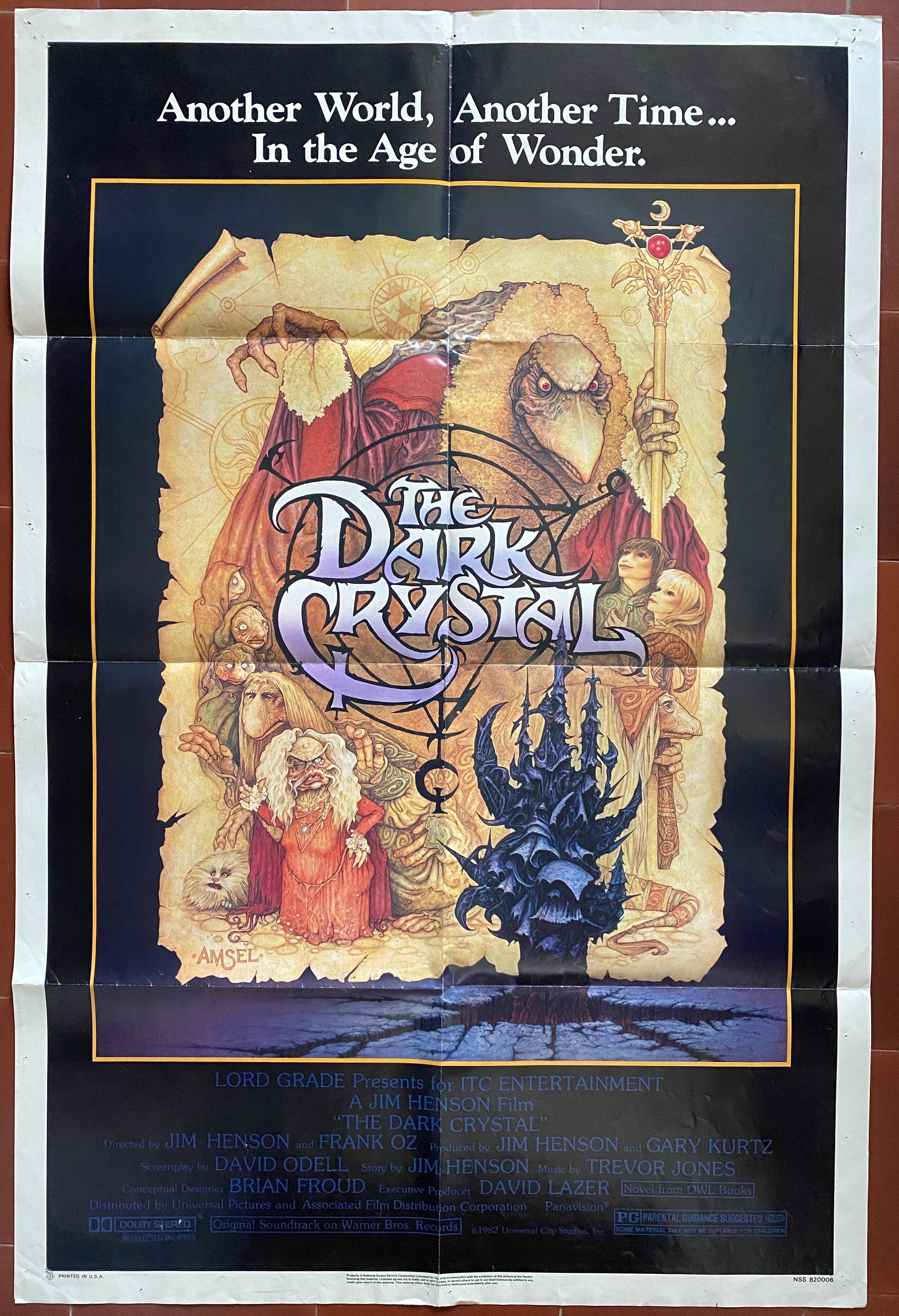 Original cinema poster "Dark Crystal" Frank Oz 69x104cm 1982