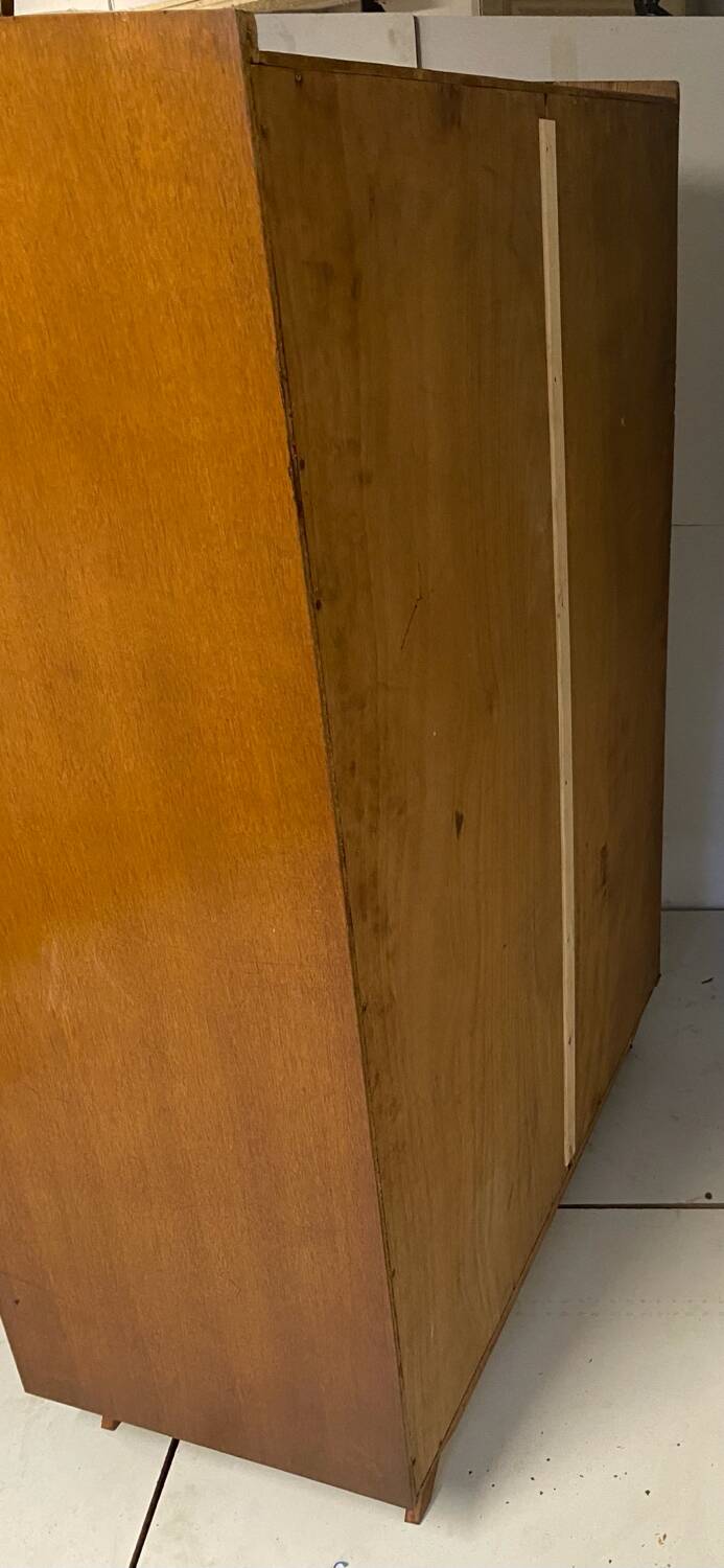 Vintage wardrobe with compass feet