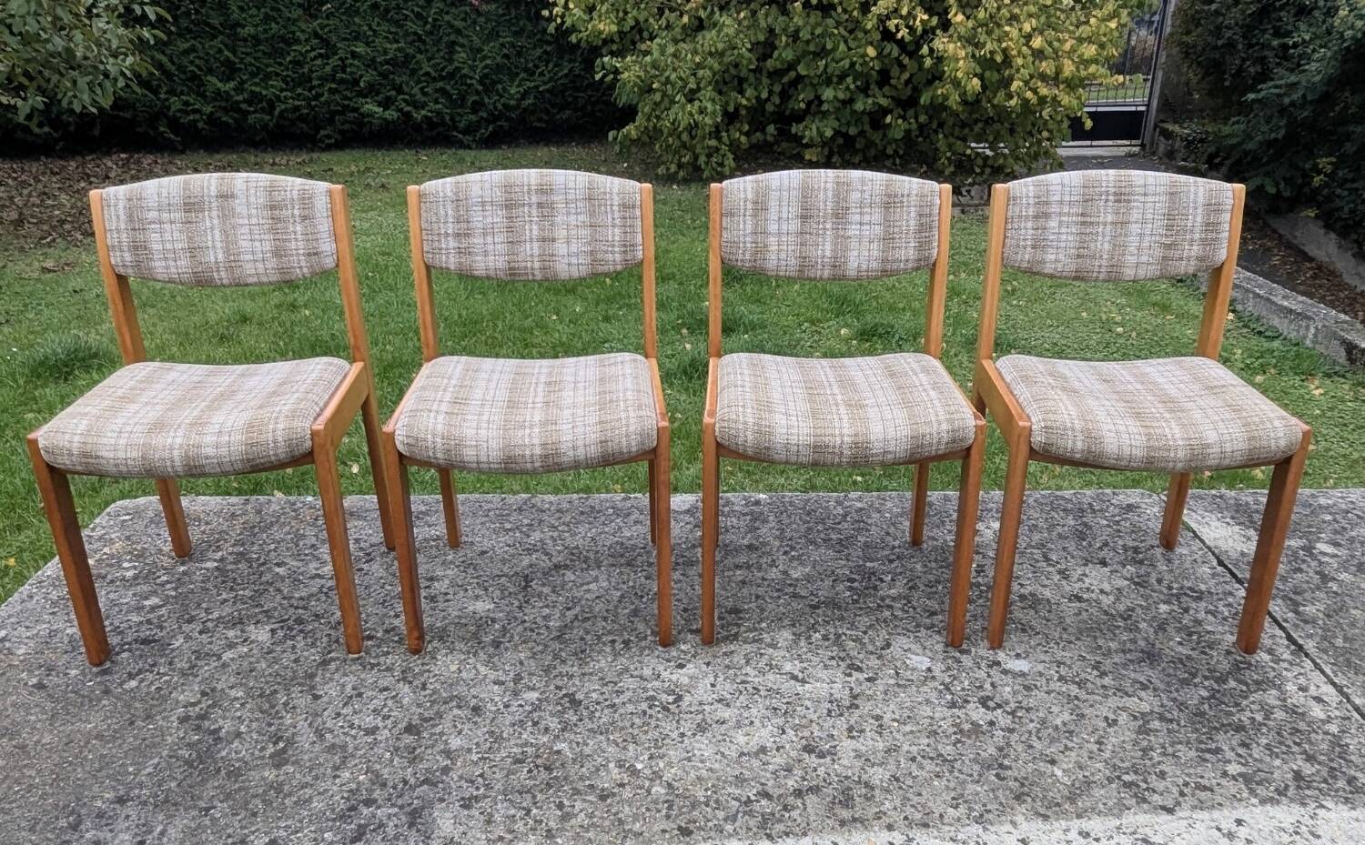Set of four Scandinavian chairs 70/80 Vintage design