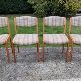 4 chaises scandinaves, 1970-80