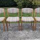 4 Scandinavian chairs, 1970-80