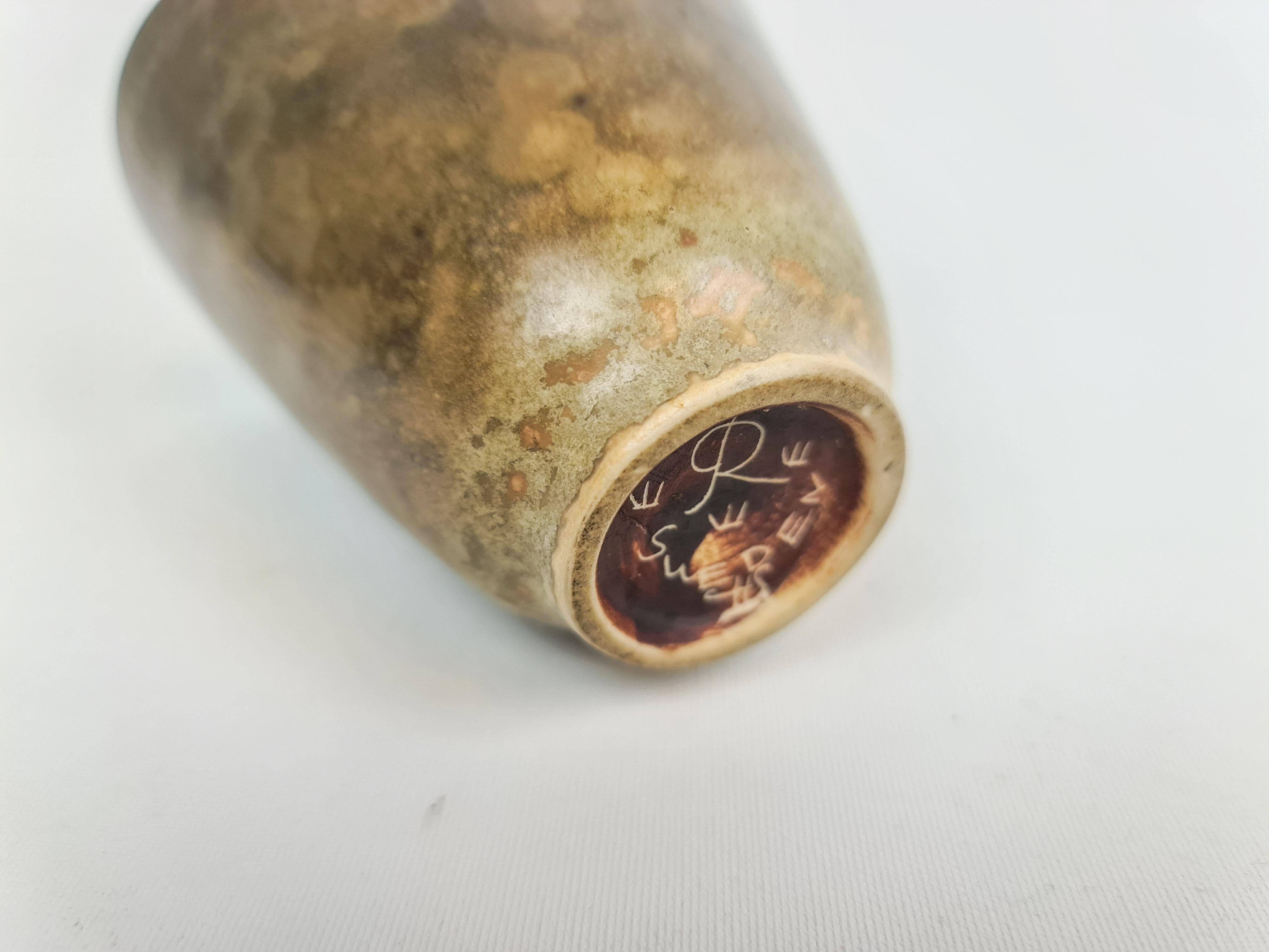 Mid-century ceramic vase by Carl-Harry Stålhane for Rörstrand, Sweden, 1950s.