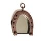 Folk art mirror, horseshoe frame, 1950s