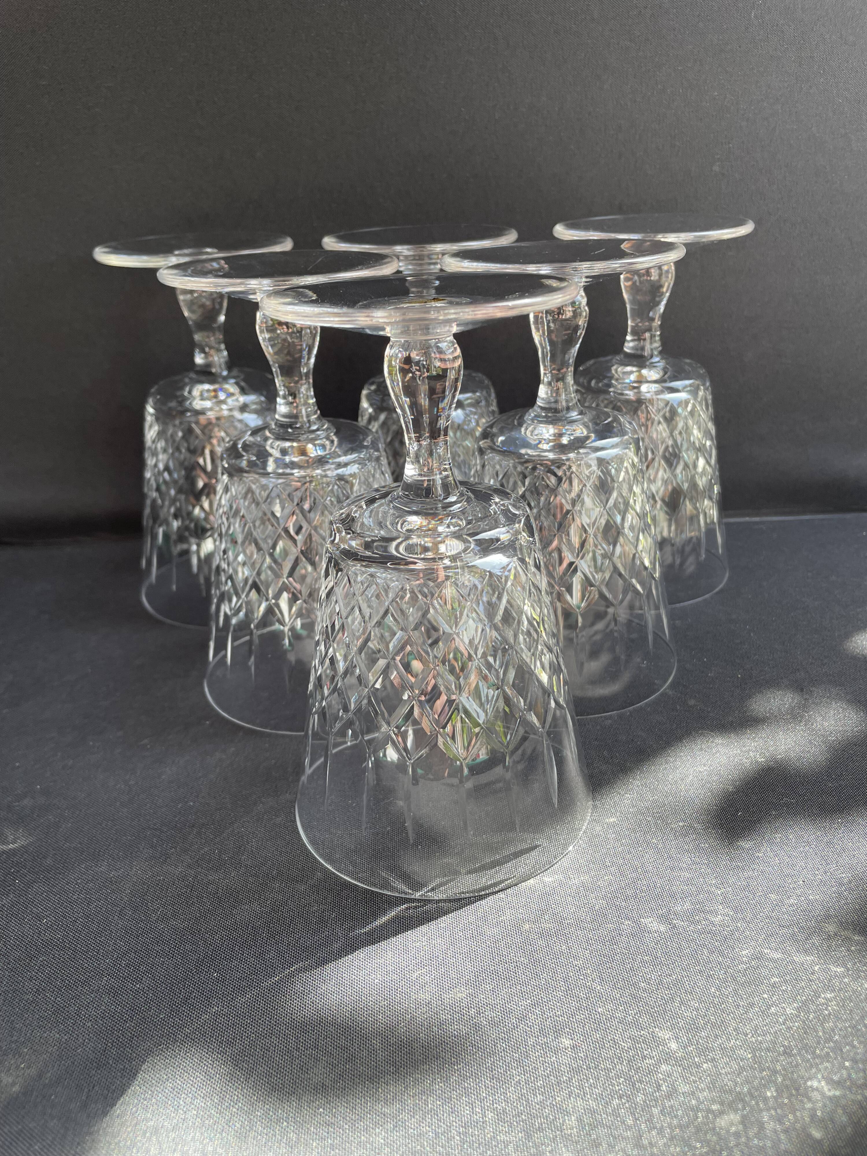 6 Port glasses – Cristallerie de Lorraine in Lemberg (1925-1997)