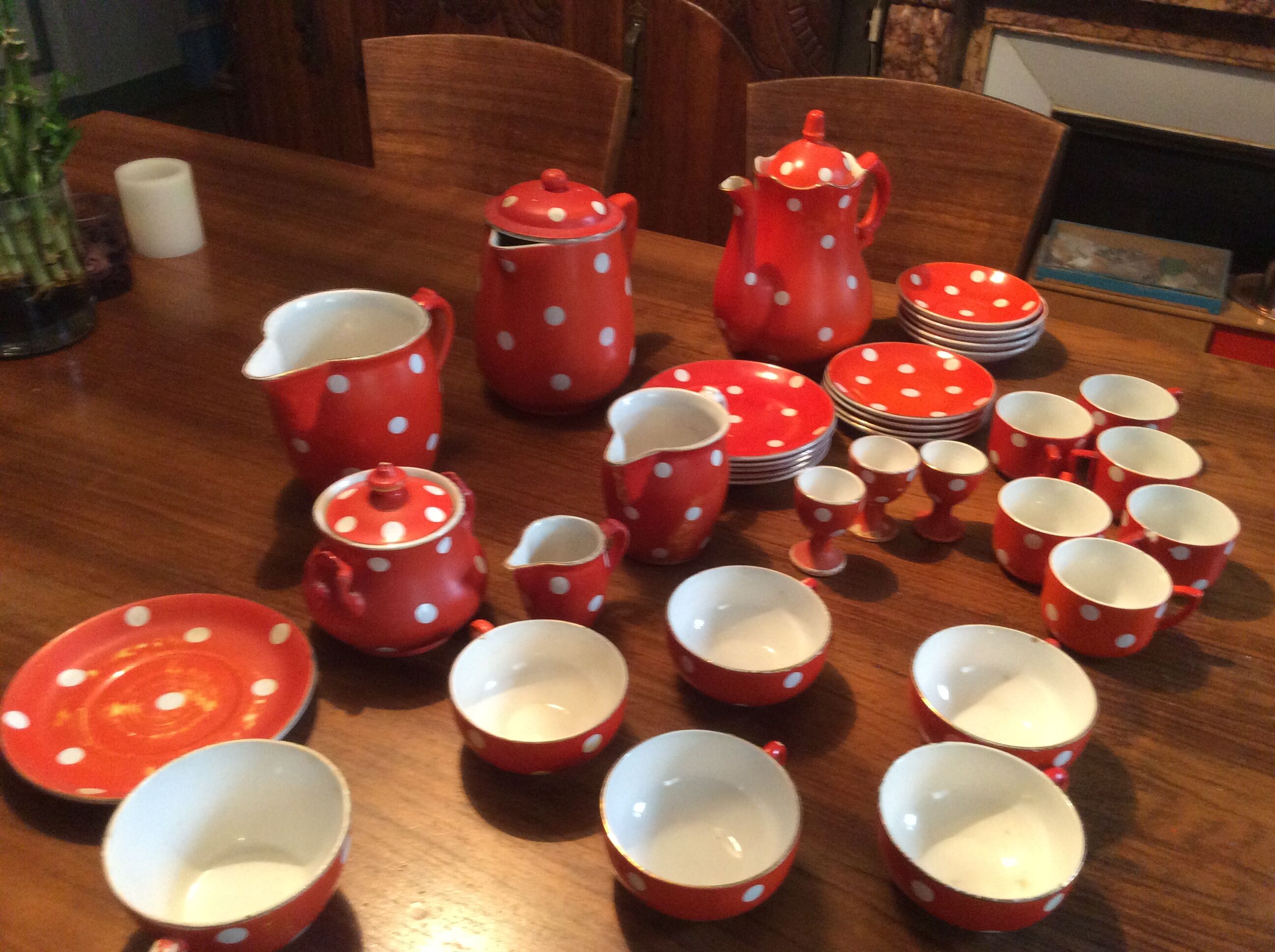Service tea and coffee from the 1940s - 36 rooms - Sarreguemines & Digoin