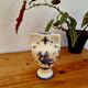 Earthenware vase signed Péguet Grignan – blue decoration – craftsmanship from the Drôme region
