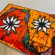 Coffee table / side table ceramic and wrought iron