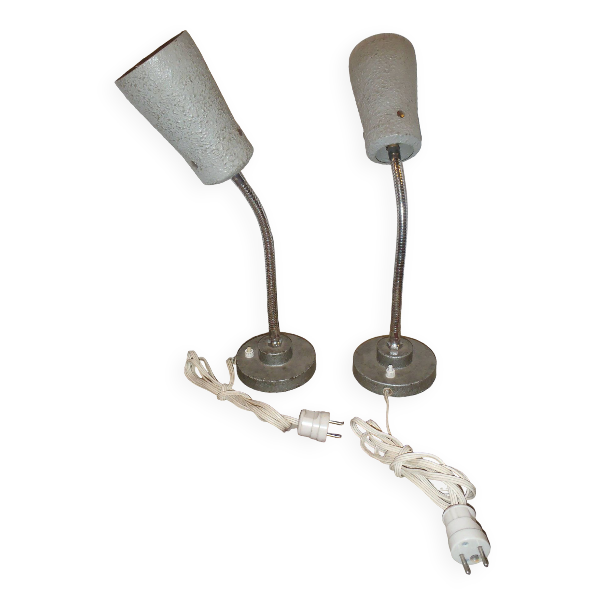 Pair of industrial lamp COGIT Paris 1950/1960