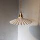 Suspension vintage opaline blanche