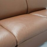 Cognac Leather Modular Sofa by Artifort