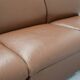 Canapé modulable en cuir cognac par Artifort