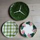 3 mismatched vintage dinner plates