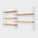 Tomado wall unit with wooden shelves by A. Dekker