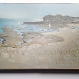 Landscape sea Brittany signed
