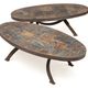 Paire de tables basses Brutalistes