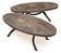 Paire de tables basses Brutalistes