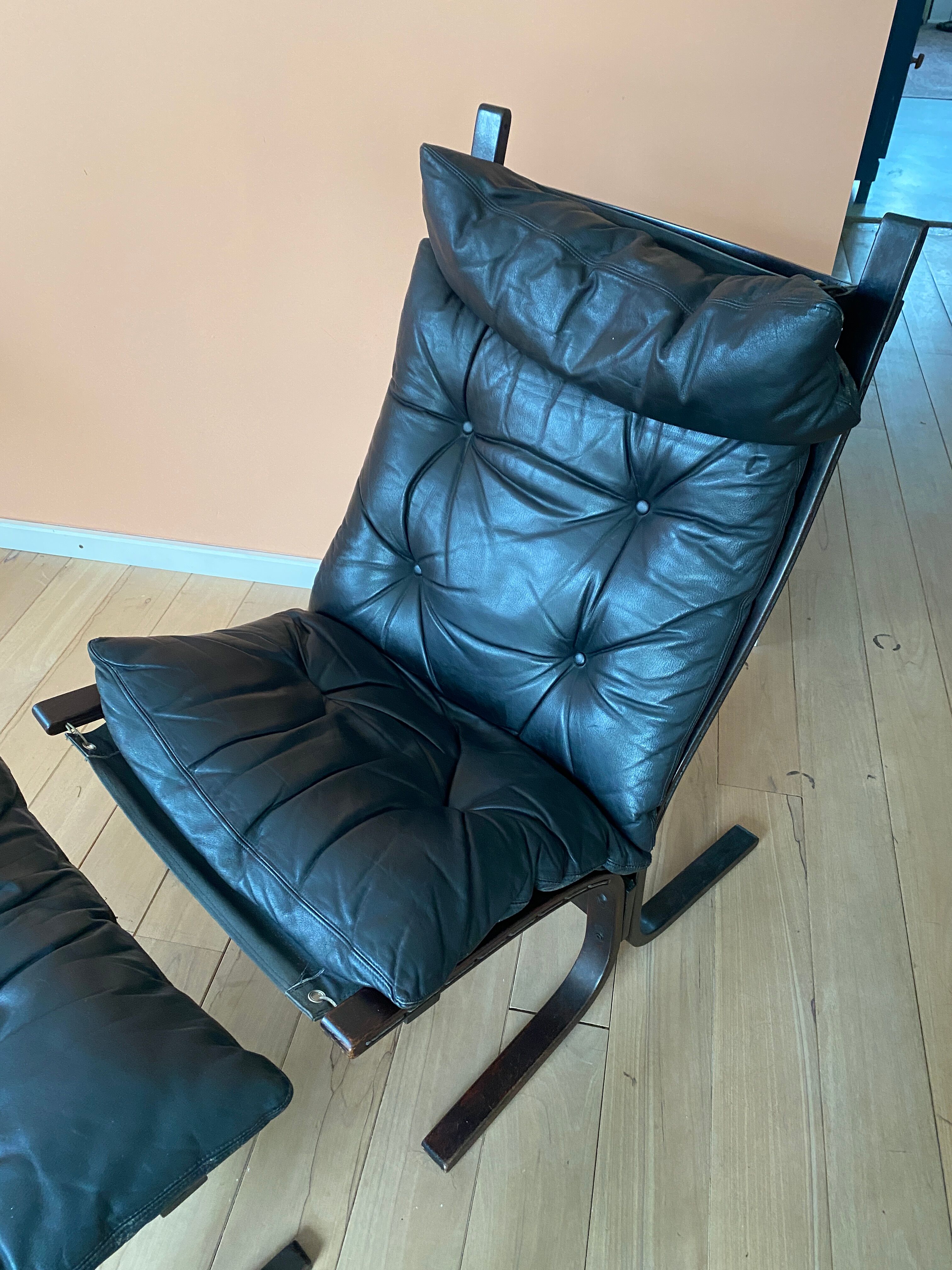 Vintage design Westnofa Lounge chair & ottoman