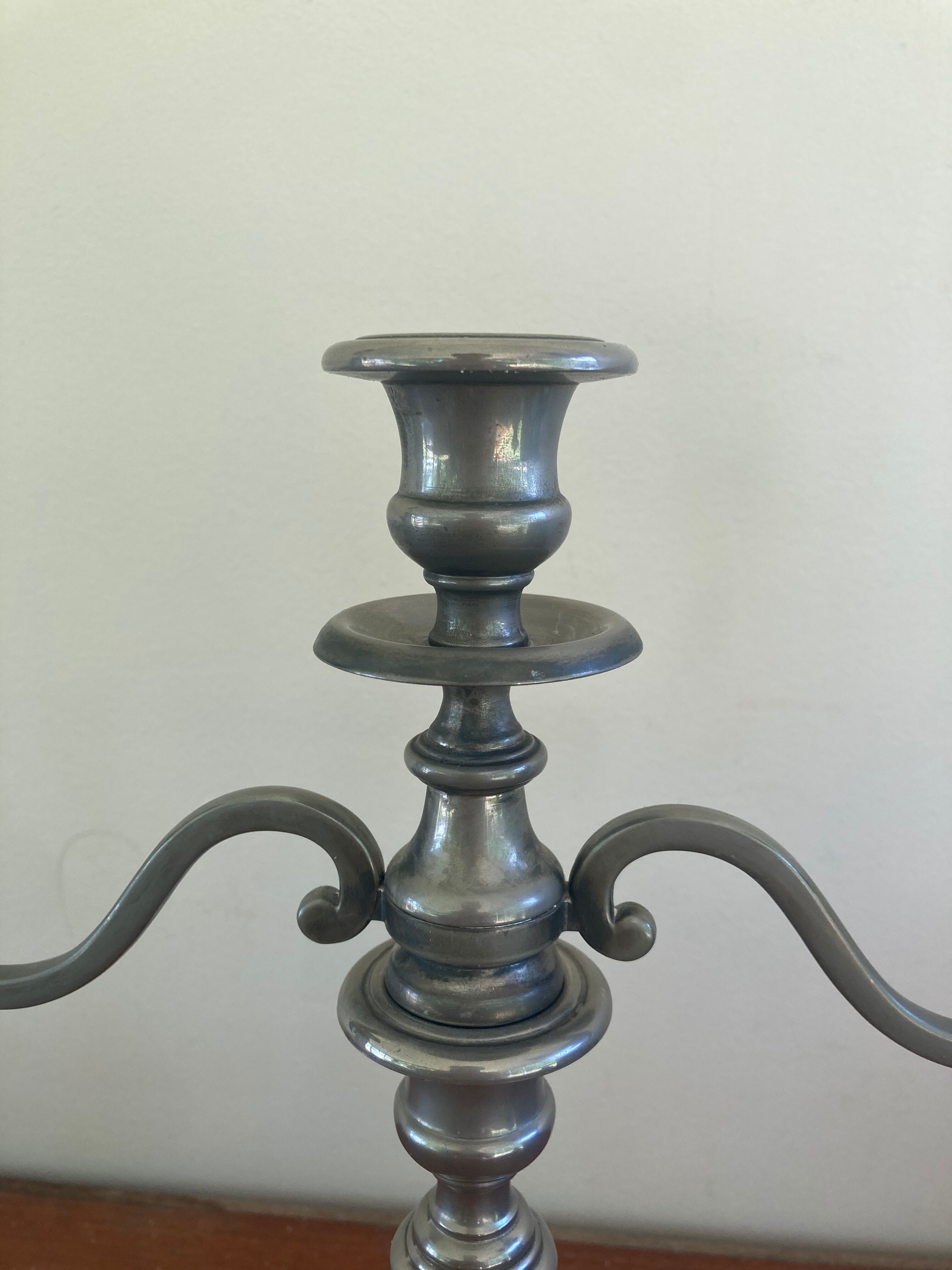 Silver-plated candlestick