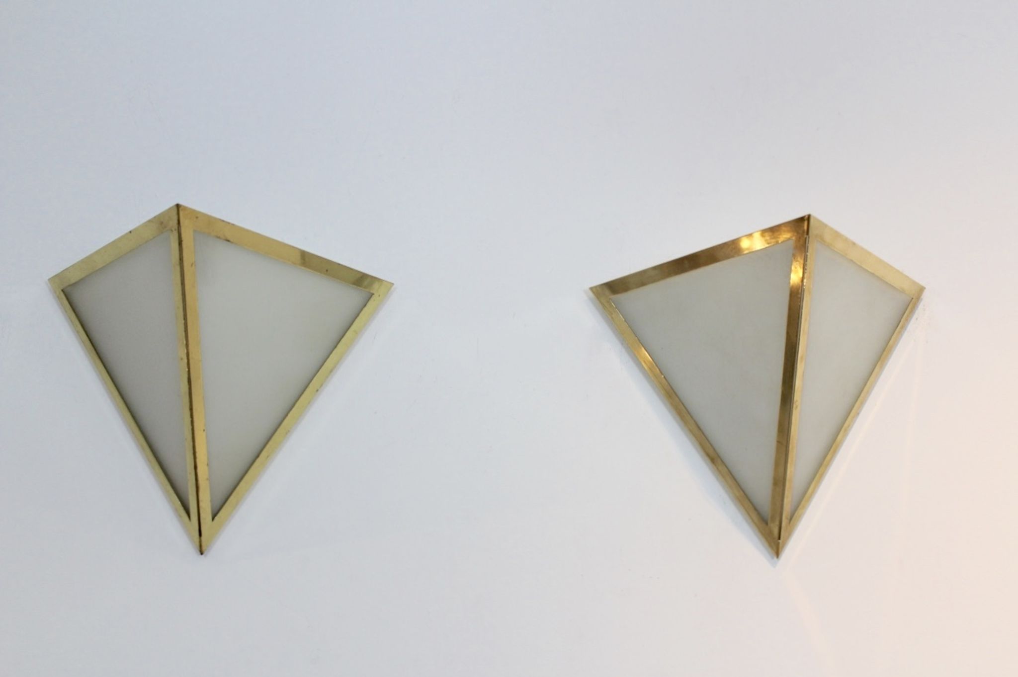 Ensemble d'ppliques de Glashütte Limburg  Allemagne 1970
