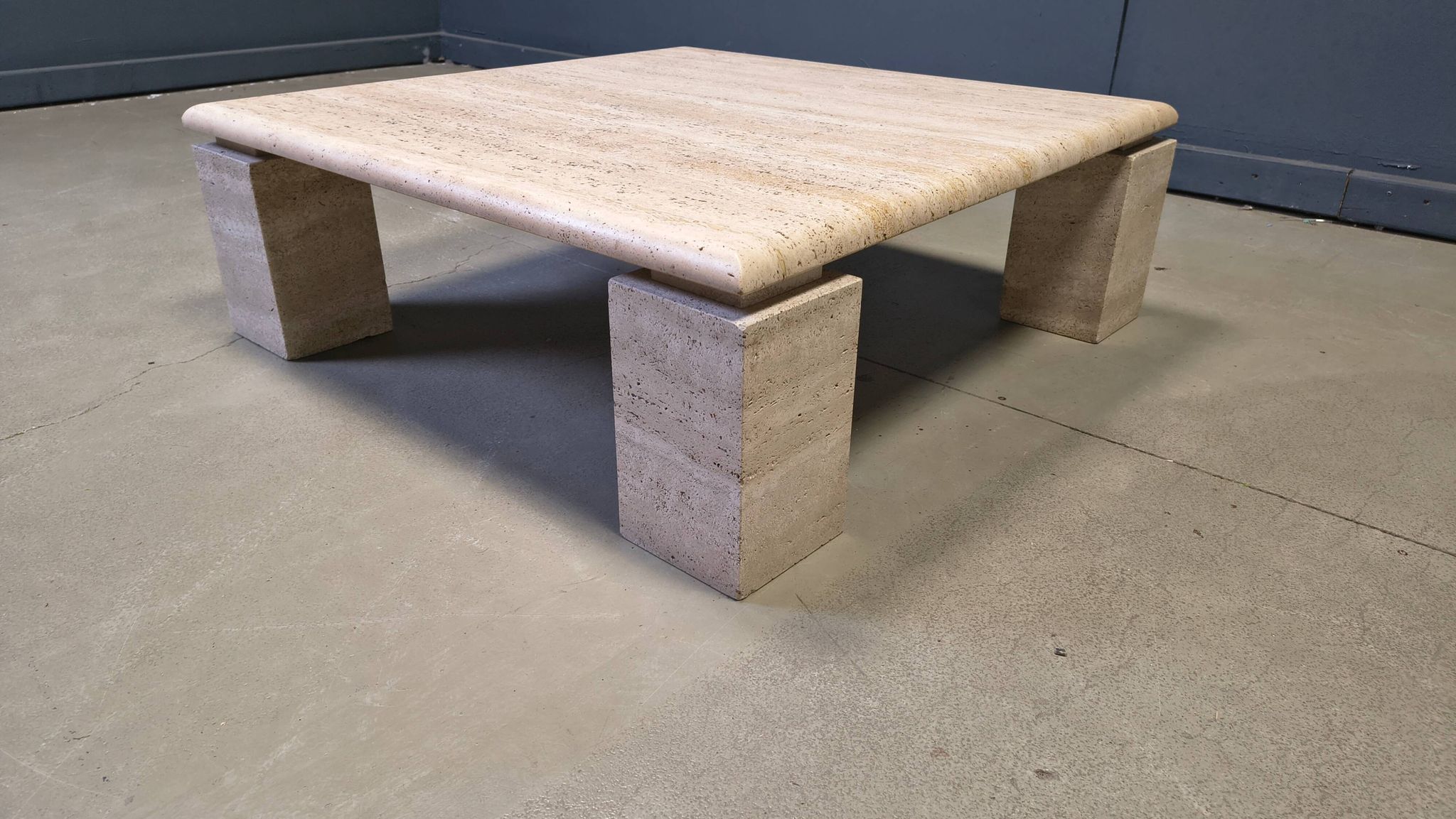 Travertine coffee table 1970s, Italy