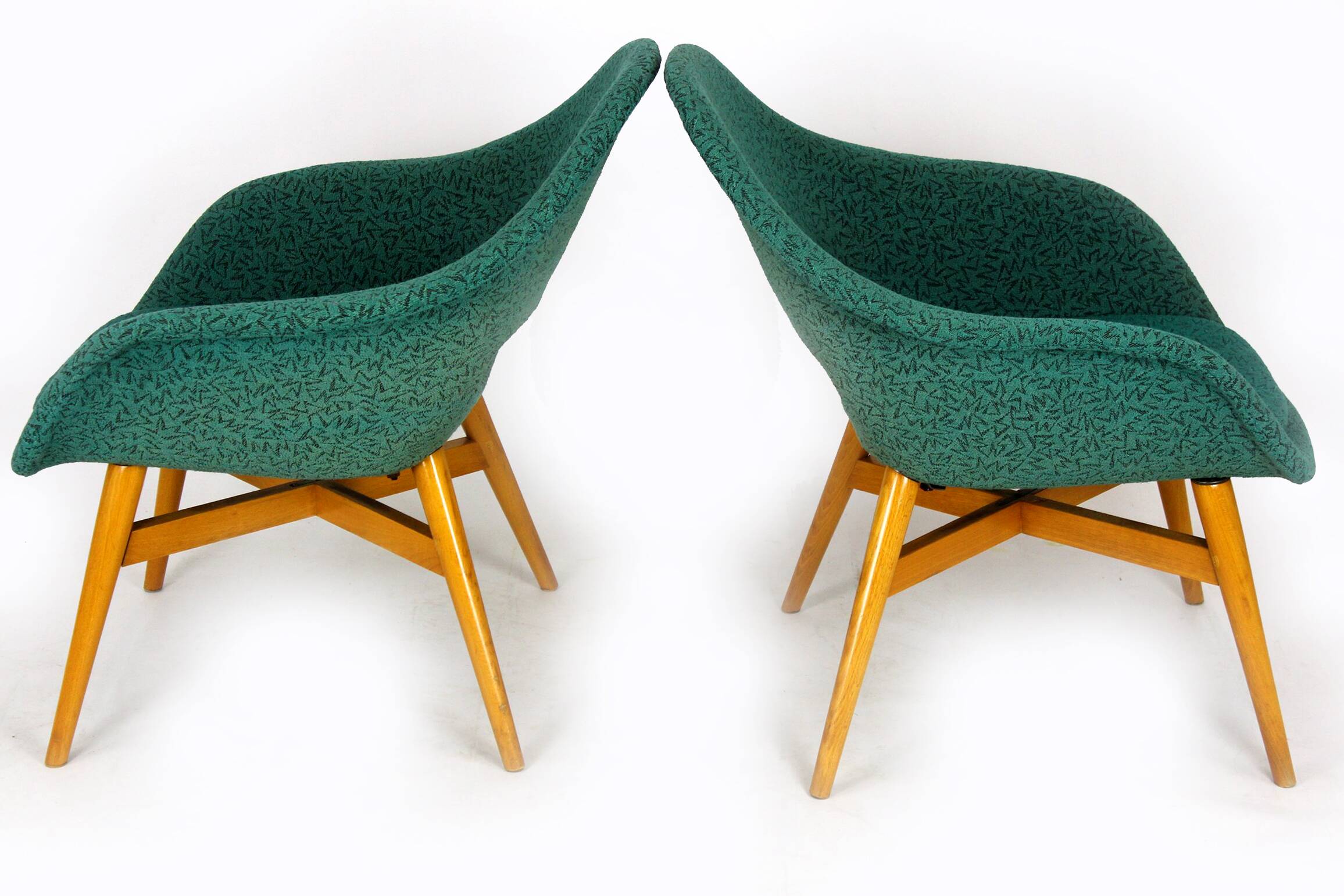 Fauteuils par Miroslav Navratil pour Tatra Nábytok, années 1960, ensemble de 2