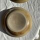 Set of 8 brown-rimmed stoneware deep plates Atelier Saint Simon D19.5