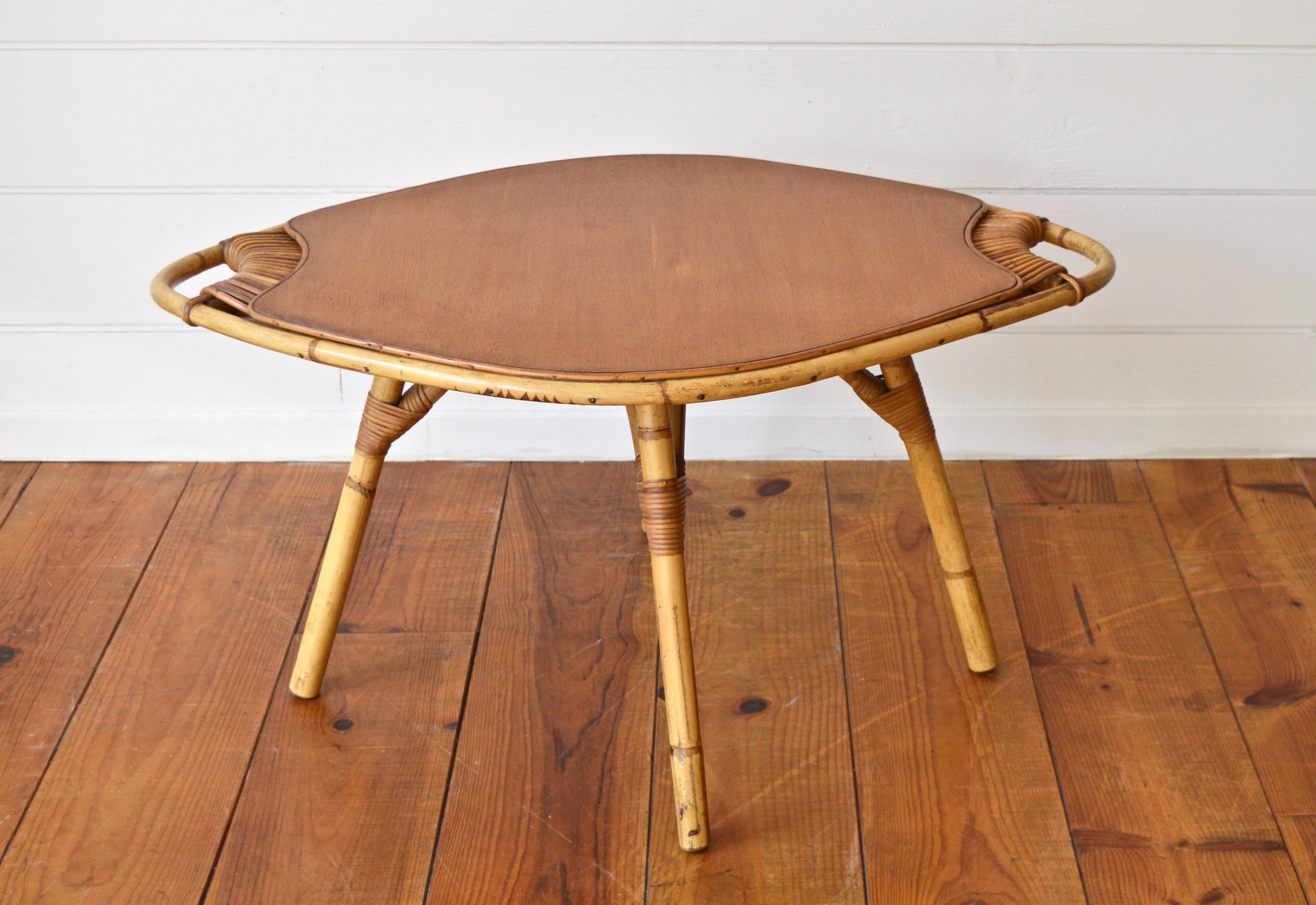Janine Abraham rattan coffee table