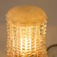Built-in glass dome and vintage round orange base from the 70s