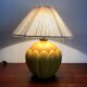 Vintage St Clément ceramic lamp with wool shade