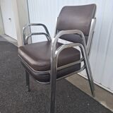 Two vintage Souvignet armchairs