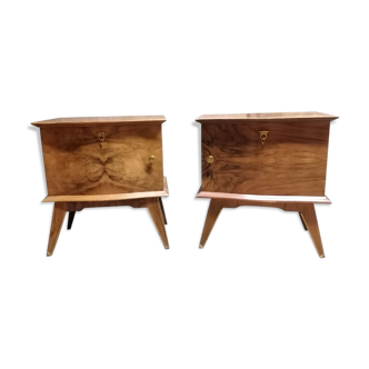 Pair of oak bedsides, 1940