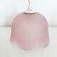 Vintage pink pressed glass pendant lamp - 1960