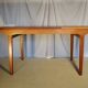Scandinavian extendable rectangular table in blond teak