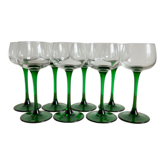 8 glasses of Alsace wine