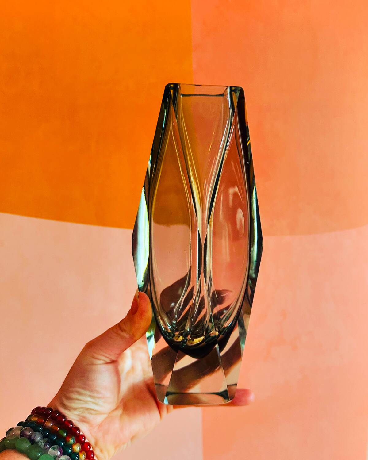 Murano Vase Sommerso Flavio Poli 70s