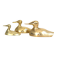 Trio de canards en laiton