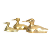 Trio de canards en laiton