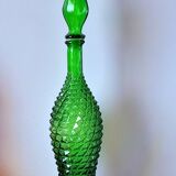 Italian glass bottles Empoli 1970