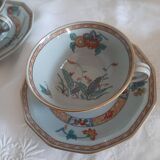 Service tasses à thé porcelaine celadon  Bernardaud Limoges 1920
