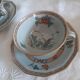 Celadon porcelain tea set Bernardaud Limoges 1920