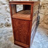 Antique shop window – Pine wood – 1920s/30s – On casters