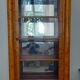 Antique German Biedermeier Birch Display Cabinet
